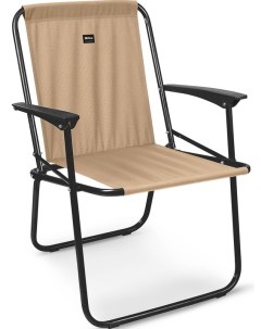 Складное садовое кресло шезлонг КС4 5 песочный Nika