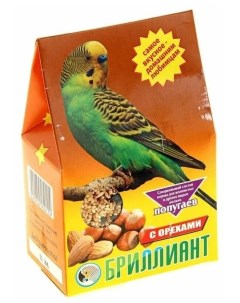 Сухой корм для попугаев с орехами 400 г Brilliant