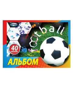 Альбом для рисования Футбол А4 40 листов на спирали Centrum