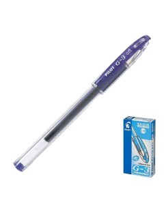 Ручка гелевая с грипом PILOT extra fine синяя корпус прозрачный узел 0 38 мм линия пи Nobrand