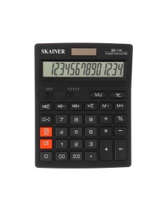Калькулятор настольный большой 14 разрядный SK 114 двойное питание двойная памя Skainer
