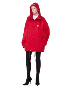 Красная ветровка с вышивкой Anarchy Vetements