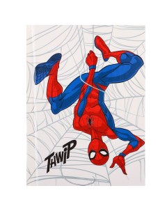 Блокнот а7 64 листа в твердой обложке человек паук Marvel