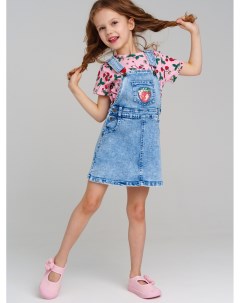 Сарафан текстильный джинсовый для девочек Playtoday kids