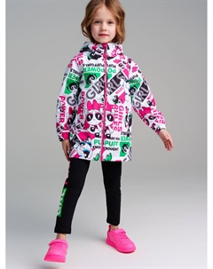 Куртка текстильная с полиуретановым покрытием для девочек (ветровка) Playtoday kids