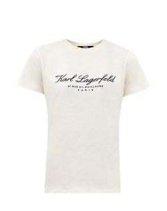 Хлопковая футболка из коллекции Hotel KARL Karl lagerfeld