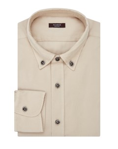 Рубашка из тонкого хлопкового вельвета с воротником button down Peserico