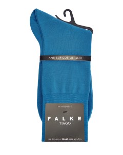 Хлопковые носки в бирюзовом оттенке из пряжи двухслойного скручивания Falke