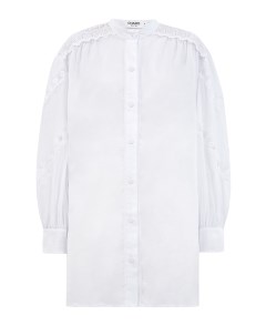 Удлиненная рубашка из тонкого хлопка и кружева Charo ruiz ibiza