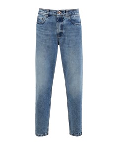 Укороченные джинсы из денима Authentic с деталью Мониль Brunello cucinelli