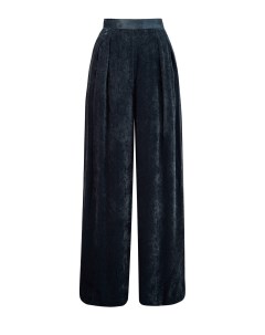 Широкие брюки палаццо из бархатистой велюровой ткани Fabiana filippi