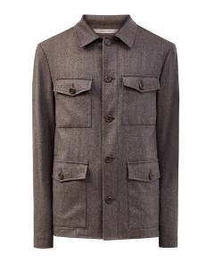 Пиджак в стиле sprezzatura из меланжевой шерсти Impeccabile Canali