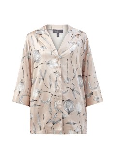 Свободная блуза из шелка в пижамном стиле Re vera