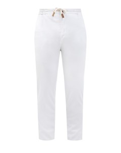 Белые брюки Travel из тенсела с эластичным поясом Richard j brown