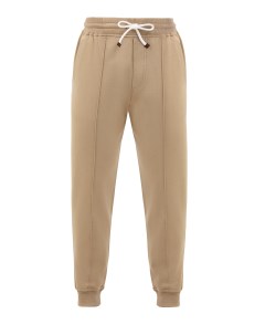 Хлопковые брюки джоггеры Travelwear с поясом на кулиске Brunello cucinelli