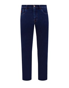 Окрашенные вручную джинсы Cesare с вышитым логотипом Scissor scriptor