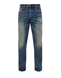 Прямые джинсы D Viker с потертостями и застежкой на пуговицы Diesel