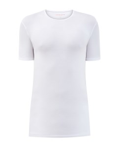 Белая футболка с короткими рукавами из мягкого микромодала Derek rose