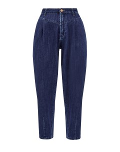 Окрашенные вручную джинсы Domizia с вышитым логотипом Scissor scriptor