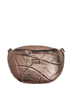 Объемная сумка из металлизированной кожи с деталью Punto Luce Peserico