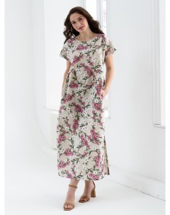 Жен платье повседневное Кострома Розовый р 46 Оптима трикотаж