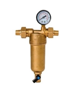 Фильтр предварительной очистки Бастион 122 1 2 с манометром для горячей воды воды d60 32672 Гейзер