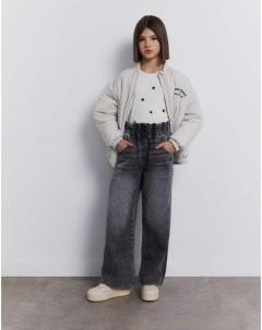 Серые джинсы Paperbag для девочки Gloria jeans