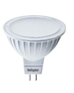 Лампа светодиодная NLL MR16 7 230 3K GU5 3 DIMM диммируемая 7Вт 220 240В 3000К 500лм GU5 3 48х50мм р Navigator