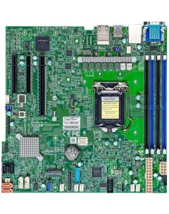 Материнская плата mATX MBD X12STH F B LGA1200 C256 4 DDR4 3200 8 SATA 6G RAID M 2 3 PCIE 2 Glan 5 US Supermicro