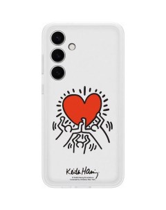 Чехол накладка Samsung Flipsuit Case S24 белый принт Keith Haring Flipsuit Case S24 белый принт Keit