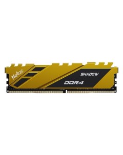Оперативная память Netac Shadow 8GB DDR4 3600 Yellow NTSDD4P36SP 08Y Shadow 8GB DDR4 3600 Yellow NTS
