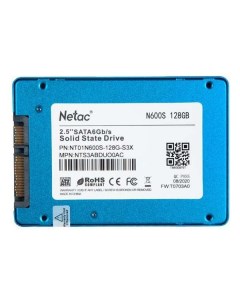 SSD накопитель Netac 128GB N600S NT01N600S 128G S3X 128GB N600S NT01N600S 128G S3X