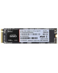SSD накопитель Netac 128GB N930E Pro NT01N930E 128G E4X 128GB N930E Pro NT01N930E 128G E4X