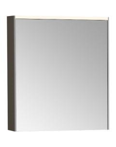 Зеркальный шкаф 60 R 66910 с подсветкой Антрацит глянцевый Vitra