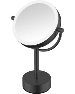 Косметическое зеркало S M221H настольное с подсветкой двухстороннее черное Java