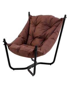 Кресло складное Capri CPR001 83x50x86 см сталь полиэстер цвет коричневый Без бренда