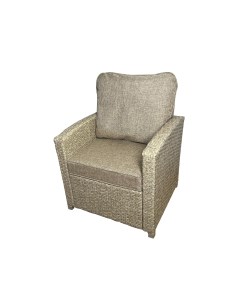 Кресло Сантия 69x69x86 см искусственный ротанг цвет бежевый Greengard