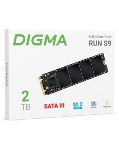 Накопитель SSD SATA III 2Tb DGSR1002TS93T Run S9 M 2 2280 Digma
