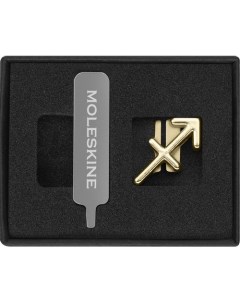 Шильд символ Zodiac металл золотистый коробка с европод Стрелец Moleskine