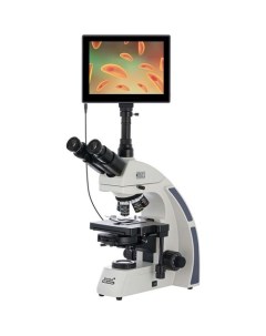 Микроскоп MED D45T LCD цифровой биологический 40 1000x на 5 объективов белый Levenhuk
