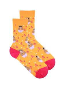 Носки Cute Animals Мишка с кружкой р 35 40 Krumpy socks