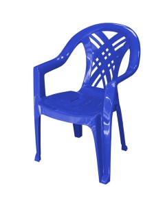 Кресло пластик 84х60х66 см синее Стандарт пластик групп
