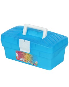 Ящик 28 5х15 5х12 5 см пластик пластиковый замок голубой 610706 Profbox