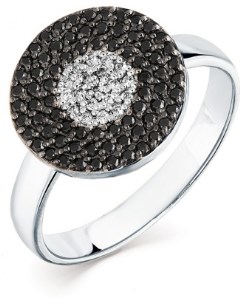 Кольцо с 92 бриллиантами из белого золота Мастер бриллиант