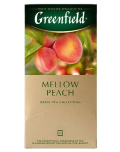 Чай зеленый Mellow Peach с ароматом персика и мандарина 25х1 8 г Greenfield