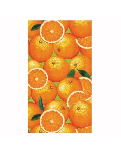 Полотенце кухонное ваф Апельсины 40х70см оранжевое арт 764538 Самойловский текстиль