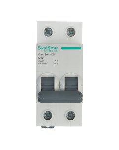 Автоматический выключатель City9 Set 2P 40А тип C 4 5 кА 230 В на DIN рейку C9F34240 Systeme electric