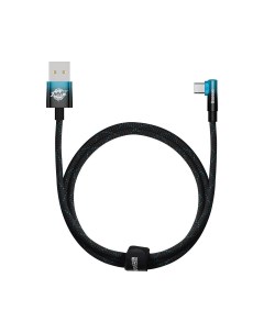 Кабель USB MVP 2 Elbow shaped Fast Charging USB Type C 100W 1 м черный синий Baseus