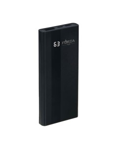 Внешний аккумулятор 5000 мАч USB 2А дисплей черный Forza