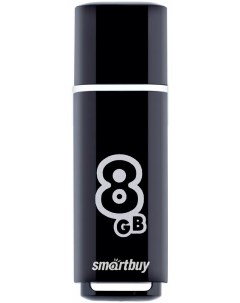 Флешка Glossy 8 ГБ черный SB8GBGS K набор из 2 шт Smartbuy